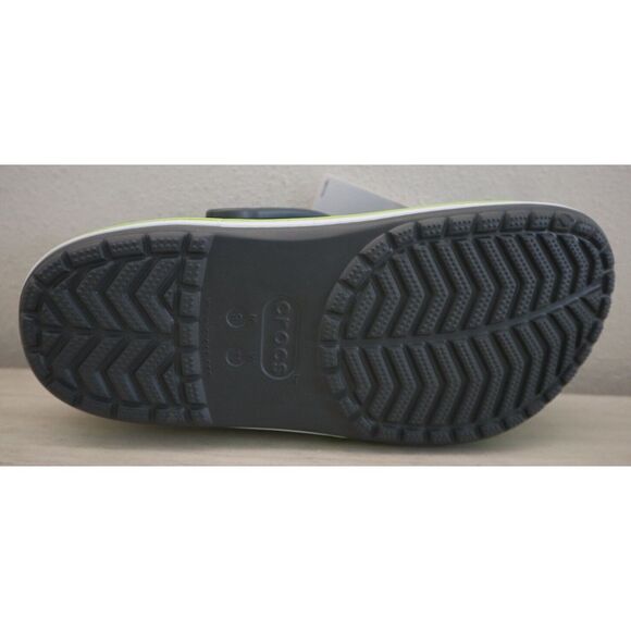 Crocs 205089-0GX Unisex Men's 9 Women's 11 Slate Gray/Lime Punch Bayaband Clogs - Picture 12 of 15